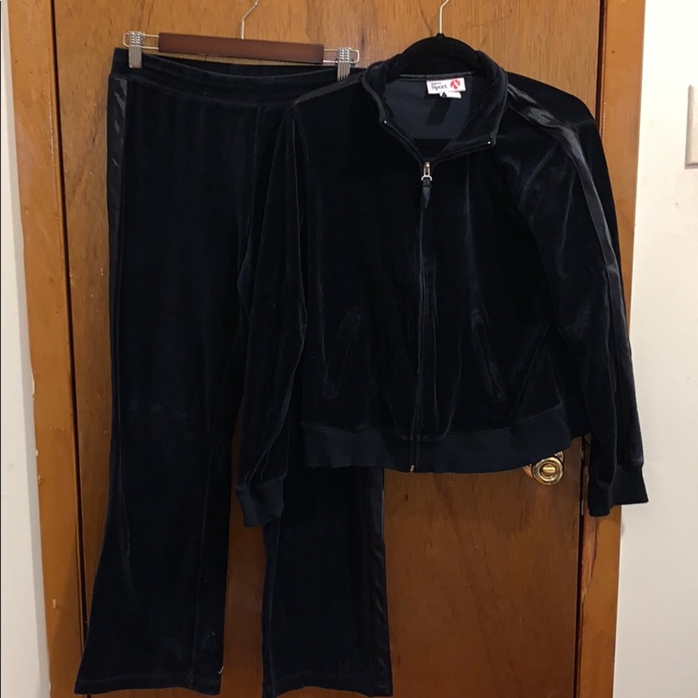 Velour sweat suit